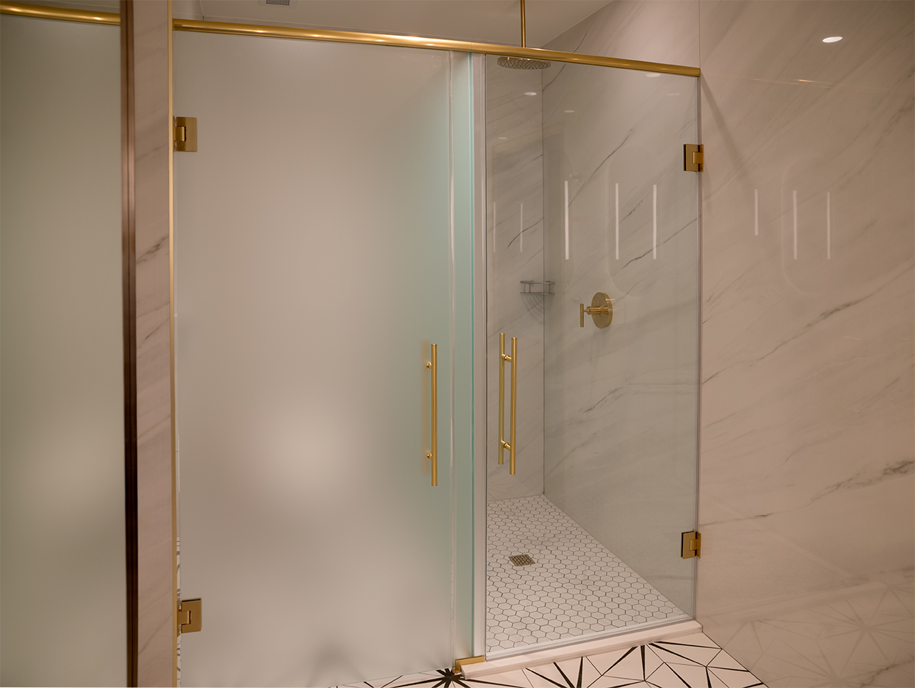 Glass shower for Hard Rock Hotel provided by Glass Canada