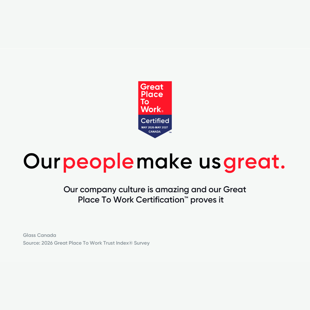 great place to work certified glass canada