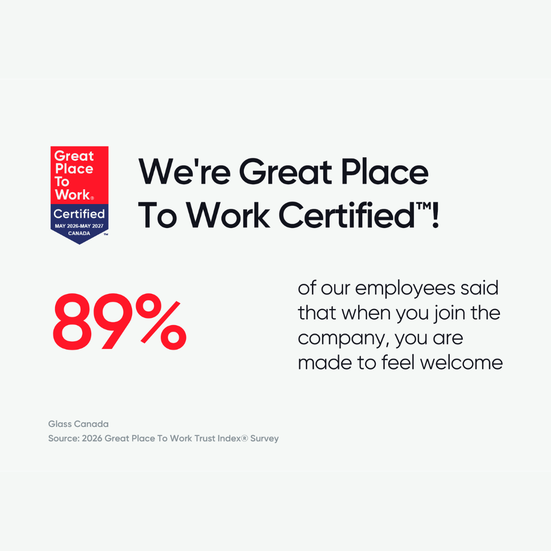 great place to work certified glass canada
